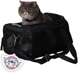 Sherpa Original Deluxe Travel Pet Carrier, Airline Approved & Guaranteed On Board - Black, Small