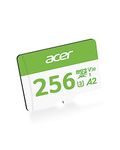 Acer MSC300 Micro SD Memory Cards, 256GB SDXC TF Card 160MB/s UHS-I, A2, V30, 4K Extra Storage for Nintendo-Switch, Android Phones, Gopro, Amazon Fire Kids Tablet - BL.9BWWA.323