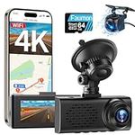 Dash Cam Front and Rear, 4K+1080P D