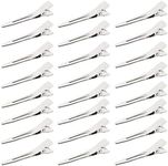 50 Pcs Alligator Curl Clips, Bantoye 1.8 Inch Single Prong Clips Hair Accessories for Hair Styling, Hair Coloring, Silver