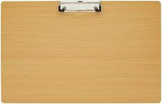 Juvale Extra Large Wooden Clipboard 11x17.3 - Wood Horizontal Lap Board with Clip for Drawing Sketch, 3mm Thick