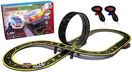 Scalextric G1149 Law Enforcer Mains Powered Slot Racing Set, Multi Colour