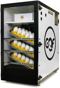 Pinnon Hatch Farms Incubator GQF 1502 Cabinet Incubator Hatcher Includes + 6pk Hatching Egg Trays & 3030 Water Reserve System (with 6 Universal Trays)