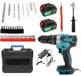 Youngly Cordless Brushless Impact Driver Hammer Drill Combo Kit Compatible with Makita 18V Battery