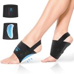 Healrecux Arch Support Braces for Women Men, Adjustable Arch Support Bands for Feet, Arch Wraps Compression Sleeves with Arch Pad for Foot Support