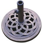 DC America UBP18181-BR 18-Inch Cast Stone Umbrella Base, Made from Rust Free Composite Materials, Bronze Powder Coated Finish