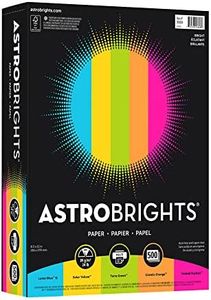 Neenah Astrobrights® Bright Color Paper, Letter Size Paper, 24 lb, Assorted Colors, 500 Sheets