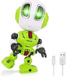MING YING 66 Talking Robot for Kids Toy - Mini Robot Toys that Repeats What You Say, Robots Toys for 4 5 6 Year Old Girls and Boys, Stocking Stuffers for Boys and Girls (Green)