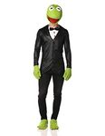 Disguise Men's Kermit Deluxe Adult Costume, Black/Green, X-Large