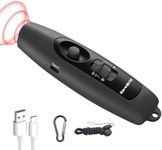 StarWorld Rechargeable Bear Horn - 120dB Electronic Air Horn for Bears with 4 Volume Levels & 3 Tones, Audible 0.5 Miles, LED Safety Light for Hiking, Camping, Wildlife Defense (Black)