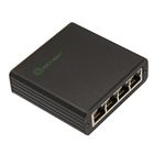 Syba 4 Port RJ45 Gigabit USB 3.0 Network Adapter NIC RTL8153 RealTek SY-HUB24047, Black