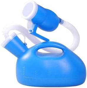 WONDSIGHIN Portable Urinals for Men Spill Proof 2000ml/0.53 GAL with 60" Long Hose and Lid, Men Urinal Bottle Reusable Male Pee Bottle for Elderly, Hospital, Travel, Camping