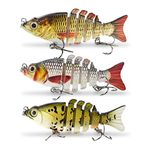 ODS Lure Multi Jointed Swimbait Bionic Sinking Fishing Lure for Bass Trout Shad Freshwater Saltwater