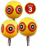 3 Pack De-Bird Duck Deterrent for Pool, Bird Repellent Balloons with Reflective Predator Eyes Scare Birds for Garden, Outdoor, Boat, Yard