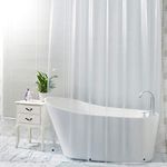 MAXIDEA Clear Shower Curtain Liner 72x72 inch - PEVA 8 Gauge Light Weight, Waterproof with Rust- Resistant Grommets Holes