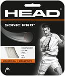 Head Sonic Pro Tennis String Reel | White | Size: 12 M | Material: Polyester | Durable, Power | Monofilament Coating | Co-Polymer Polyester with Soft Molecular Construction