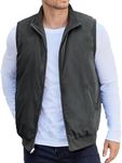 COOFANDY Mens Padded Vest Sleeveless Puffer Jacket Padded Vest Jacket for Hiking Golf Travlling Sports