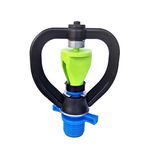 TWENOZ Mini Butterfly Water Sprinkler for Garden Agriculture Irrigation Lawn Pipes Poultry Farm Use Male Thread 1/2 (Pack of 6)