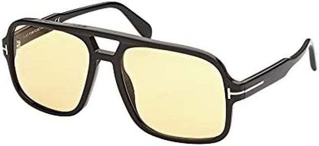 Tom Ford Lunettes de Soleil FALCONER-02 FT0884 SHINY BLACK/BROWN YELLOW 60/18/140 unisexe