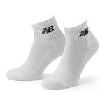 New Balance Nb Everyday 3 Pack Ankle Large Assorted Socks, White, Small