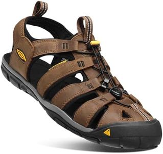 KEEN Clearwater CNX, Sandales Homme, Marron (Dark Earth Black Cuir), 42.5 EU