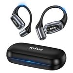 mivo Open Ear Headphones- Wireless Open Ear Earbuds, Lightweight & Soft Fit-Long Lasting Comfort, 16.2mm Audio Driver, ENC Noise Cancelling, IPX7 Waterproof Sweat Resistan