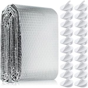 wordmouk Reflecteur de Chaleur pour Radiateur Isolant Radiateur Barrière Thermique Aluminisée Film Réfléchissant Isolant Thermique Mur Fenetre Voiture Isolation Derrière Radiateur Bulles, 0.6x3 m