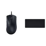 Razer DeathAdder V3 Wired Gaming Mouse (Pro 30K Optical Sensor) + Razer Gigantus v2 Cloth Gaming Mouse Pad (XXL)