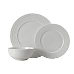 Mikasa Lux Chip Resistant 12 Piece Dinnerware Set, Service for 4