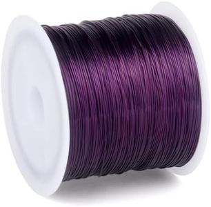 262FT Jewelry Wire 24 Gauge Tarnish-Resistant Copper Beading Wires Roll Bulk for DIY Crafts Jewelry Making, Purple Wire