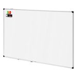 Amazon Basics Whiteboard Drywipe Magnetic with Pen Tray and Aluminium Trim, 150 cm x 100 cm (WxH)