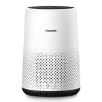 PHILIPS Air Purifier 800 Series, Purifies Rooms up to 698 sq ft (in 1h), 93 CMF Clean Air Rate (CADR), HEPA Filter, AHAM and Energy Star Certified, 99.99% allergen removal, AC0820/40, White