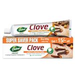 Dabur Herb'l Clove 300g (200g + 100g) - Cavity Protection Toothpaste with No added Fluoride and Parabens