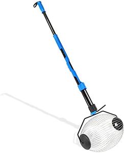 Pudu Shuffle Nut Gatherer-Large Rolling Nut and Fruit Harvester Adjustable Pole - Can be Used to Collect Nuts, Fruits, Small Toys and Balls - Picks up Items 1.5" to 2.5" in Size