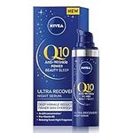 NIVEA Q10 Anti-Wrinkle Power Ultra Recovery Night Serum (30ml), Face Serum With Pro-vitamin B5 And Q10, For Deep Wrinkle Reduction And Firmer, Stronger Skin