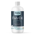 Fera Pets Fish Oil for Dogs & Cats – 16oz, 96 Servings​ – Vet Created - Liquid Fish Oil with Wild-Caught Fish -for Pet’s Skin, Immune & Brain Function