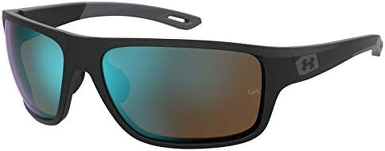 Under Armour Men's UA 0004/S Sunglasses, Matte Black Blue, 65 mm
