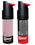 Mace Twist Lock Self Defense Spray | Shoots Up to 10ft Range | Protection & Safety Pepper Spray for Men & Women-Pack of 2 (Black & Pink)