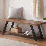 LVB Industrial Entryway Bench, Wood