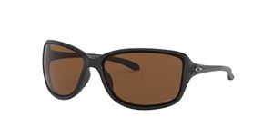 Oakley Women's OO9301 Cohort Rectangular Sunglasses, Matte Black/Prizm Tungsten Polarized, 62 mm