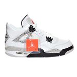 Air Jordan 4 Retro OG "CEMENT" Men's Shoes White/Fire Red/Black/Tech Grey 840606-192 (8 D(M) US)