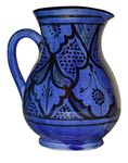 Moroccan Pitchers Sangria Handmade Ceramic Carafe Beverage Dispenser Jar Cooler Easy Pour Medium