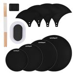 Drum Mute Pads 11 Pieces With Cymbal Pad and Hi hats Set Pad, Foam Drum Silencer Pads, Fits 10”, 12”, 14”, 16"
