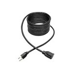 Tripp Lite Power Cord Extension Cable, Heavy Duty, 14AWG, 5-15P to 5-15R, 15A, 15' (P024-015)