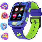 Kids Smart Watch for Boys Girls,Games Smartwatch with 14 Puzzle Games Dual Camera Music Video Audio Recording Alarm Clock Ages 3-12 Educational Learning Gift