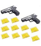 Toy Mouser Gun (Pack of 2) with Extra bb Bullets (10 pkt Bullets) Guns & Darts (Black)