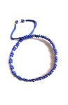 Jyokrish Handmade Adjustable Blue Beads work Thread Bracelet for Girls| Boys | Men| Women| Free Size | |Threadwork| hand Band| workwear