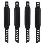 4pcs Exercise Bike Pedal Straps, Heavy Duty Adjustable Length Universal Pedal Strap Fits Most Bike Pedals Exercise Bike Bicycle Cycle for Home or Gym (4pcs)