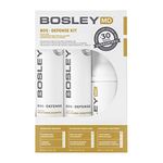 BosleyMD BOSDefense Kit Color Safe Int'l - 1x 150nl Shampoo, 1x 150ml Conditioner, 1x 100ml Thickening Treatment