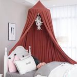 Extra Large Kids Bed Canopy for Girls Boys Bedroom Decor,Crib Canopy Nursery Canopy Hanging Canopy Blocking Light Canopy Reading Nook Canopy (Rose Red)